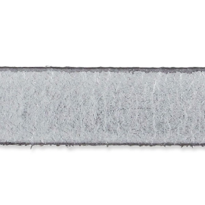 Leather lace 10mm Silver tone x30cm