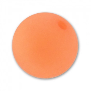 12mm Round Polaris bead - Neon Orange x1