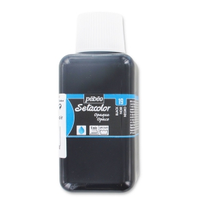Setacolor paint Opaque Black x250ml