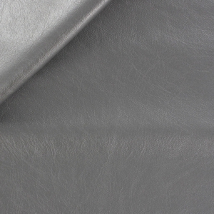 sheet faux-leather 50x30 cm silver grey metalized x1