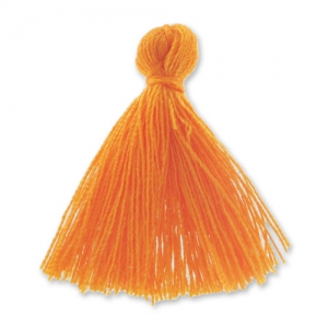 Cotton tassel 27-30 mm Orange x1