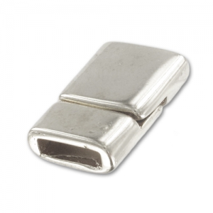 Magnetic clasp for 10mm Lace old silver tone x1