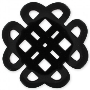 Spacer Flower 48 mm black x1