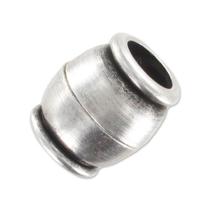 Magnetic clasp 11x10mm for 5 mm cord Antique Silver Plating x1