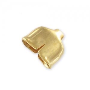 Terminator for lace 5 mm Fine Gold plated x1