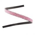 5mm Honeycomb Faux leather lace - Pink x30cm
