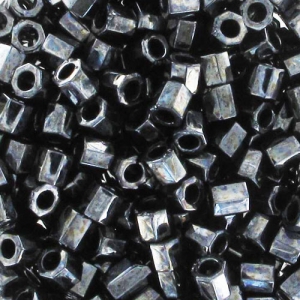 Miyuki Delica 8/0 Hex Cut DBLC0001 - Gunmetal