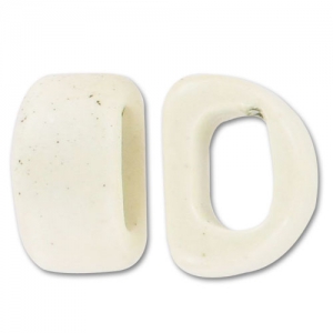 Ceramics slider 18x10mm White x1