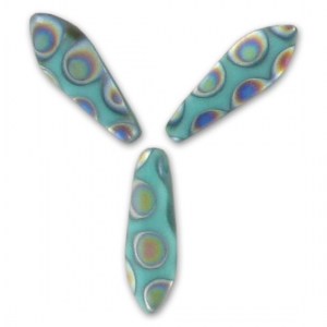 Dagger 5x16mm Green Turquoise Peacock Mat x50