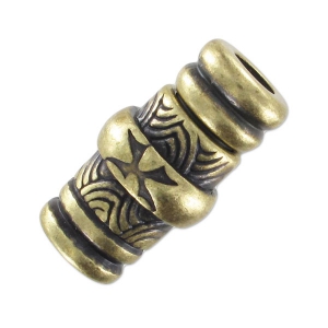 Magnetic clasp 25x13mm for 5 mm cord Bronze tone x1