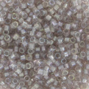 Miyuki Delica 11/0 DB1771 - Light tea Rose AB Lined Spkl Pewter