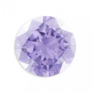 Cubic Zirconia Round cabochons 4mm Lavender x10
