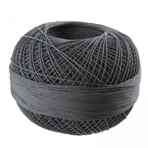 cotton yarn Lizbeth size 40 Charcoal n°606 x274m