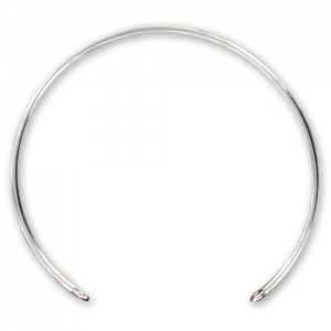 Thin bangle, 1.5 x 160 mm, with 2 closed links - 925 Sterling Silver x1