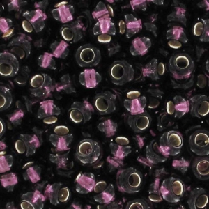 Preciosa Seed beads 9/0 2.5 mm - Amethyst Silver Lined x20g