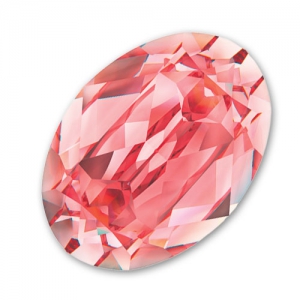 PureCrystal 4120 Oval Fancy Stone 18x13mm Rose Peach x1