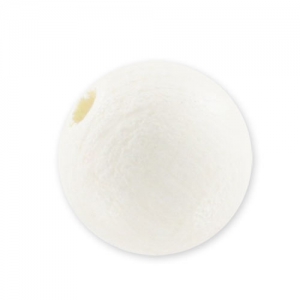 Wooden round beads 6mm White x25