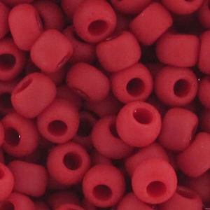 Toho Seed beads 11/0 TO11R45F - Opaque Frosted Pepper Red x8g