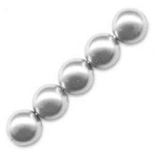 Pearly beads 4mm Grey x100