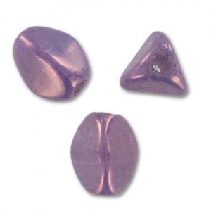 Pinch Beads 5x3 mm Opaque Luster Amethyst x50