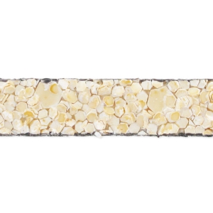 5mm Reconstituted leather lace sand effect - Beige x30cm