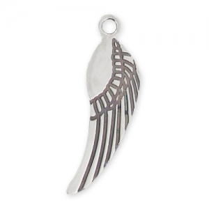 Sterling silver charm wing 22mm x1