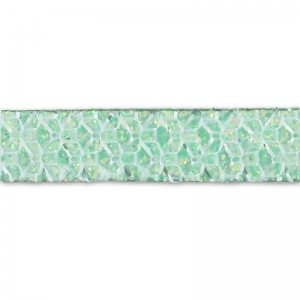 5mm Honeycomb Faux leather lace - Mint x30cm