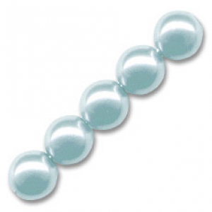 Pearly beads 8mm Light Blue x25