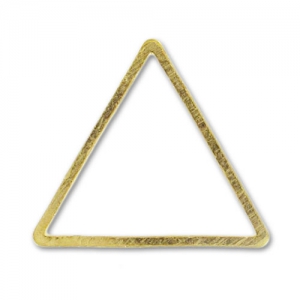 spacer triangle 13mm gold tone x15