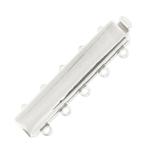 5 strands rhodium clasp 9x30mm