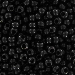 Metal seed beads 11/0 black nickel x10g
