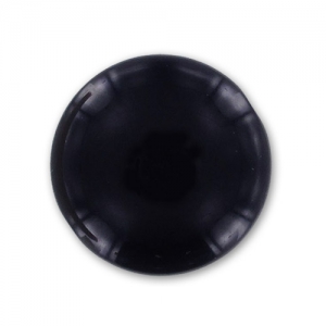Flat rounded puck 18mm Navy Blue x1