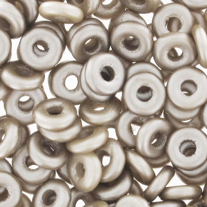 O Bead 4 mm Pastel Light Brown x5g