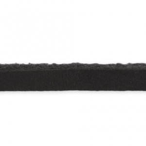 Full grain Leather lace 2,5mm Black x1m