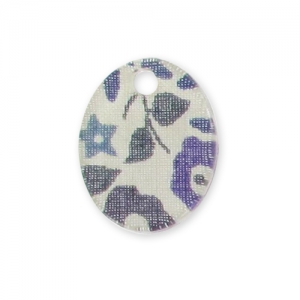 Sequin oval 15x12mm Liberty Fairford Blue x1