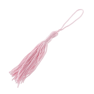 Textile tassel 7.5cm light pink