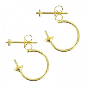 Earstuds for double earrings to personnalize gold tonex2