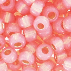 Miyuki Seed beads 8/0 642 - Dyed Salmon Alabaster Silverline x8g