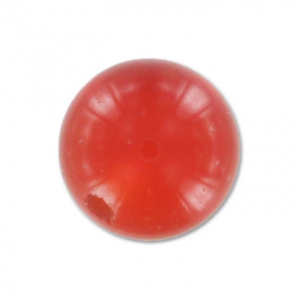 Half-drilled beads 8mm Red Onyx x2