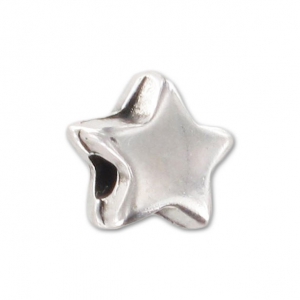 Stars 6mm Antique Silver Plating x10