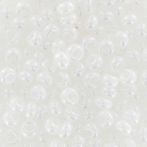 Preciosa Seed beads 9/0 2.5 mm - Pearlescent White x20g