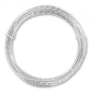 Aluminium wire Diamond 2mm Silver tone x 10m
