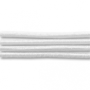 Sheathed elastic cord 1mm White x 19 m
