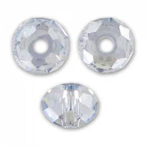 PureCrystal 5040 Flat rounds 4mm Crystal Blue Shade x20