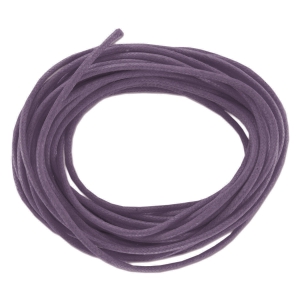 Cotton waxed cord 1,5mm eggplant x5m