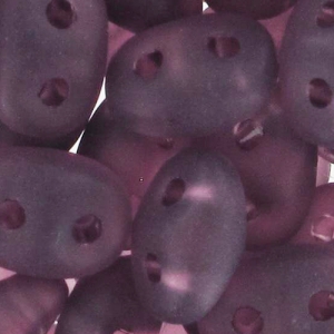 SuperDuo 2.5x5mm Amethyst Mat x10g