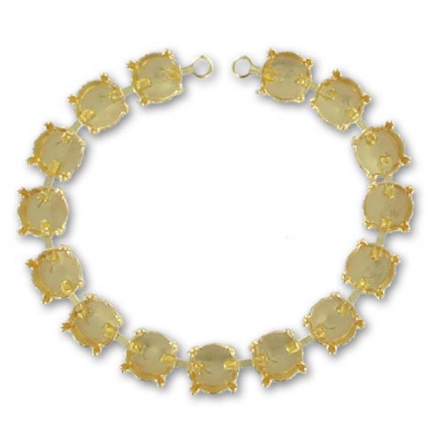 Tennis Bracelet base 1028/1122 8mm Gold tone x1 Perles & Co