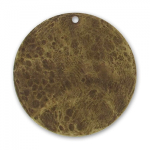 Crumbled sequin 40mm bronze tone x1