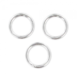 Jumprings closed 5x0.6mm 925 Sterling Silver x20