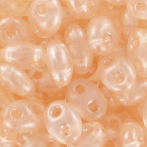 Twin beads 2.5x5mm Beige Pearl x20g